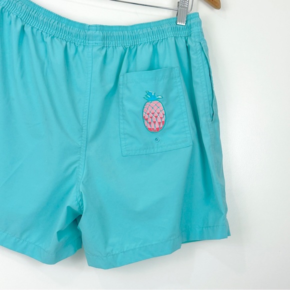 Chubbies Men’s XL Aqua Pineapple 5" Inseam Bathing Suit Swimming Shorts - Picture 5 of 10